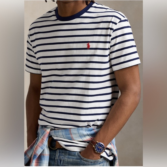 Polo by Ralph Lauren Classic Fit Striped Jersey T-Shirt - Picture 2 of 12